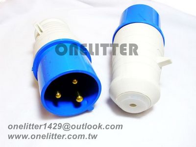動力插頭2P+E 32A220V(BU)(023)